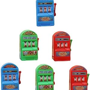 BESPORTBLE 6 Pièces Mini Machine à sous Interactive pour Garçon Fille Éducatif Plastique Cadeau pour Garçons et Filles Couleurs Aléatoires Développement Intellectuel et Jeu